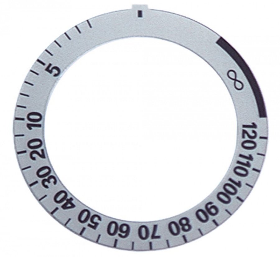 Disc autoadeziv cu simbol 120 min, ext. ø 59 mm, int. ø 45,5 mm - 110555