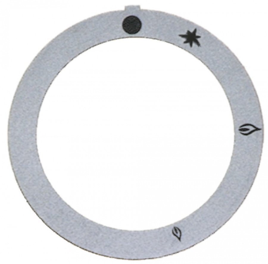 knob dial plate silver - Code 110558