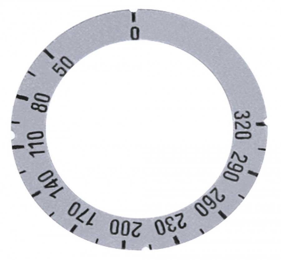 knob dial plate symbol thermostat t.max. 320°C - Code 110563