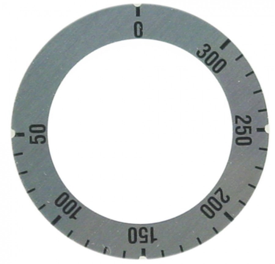 knob dial plate symbol thermostat t.max. 300°C - Code 110564