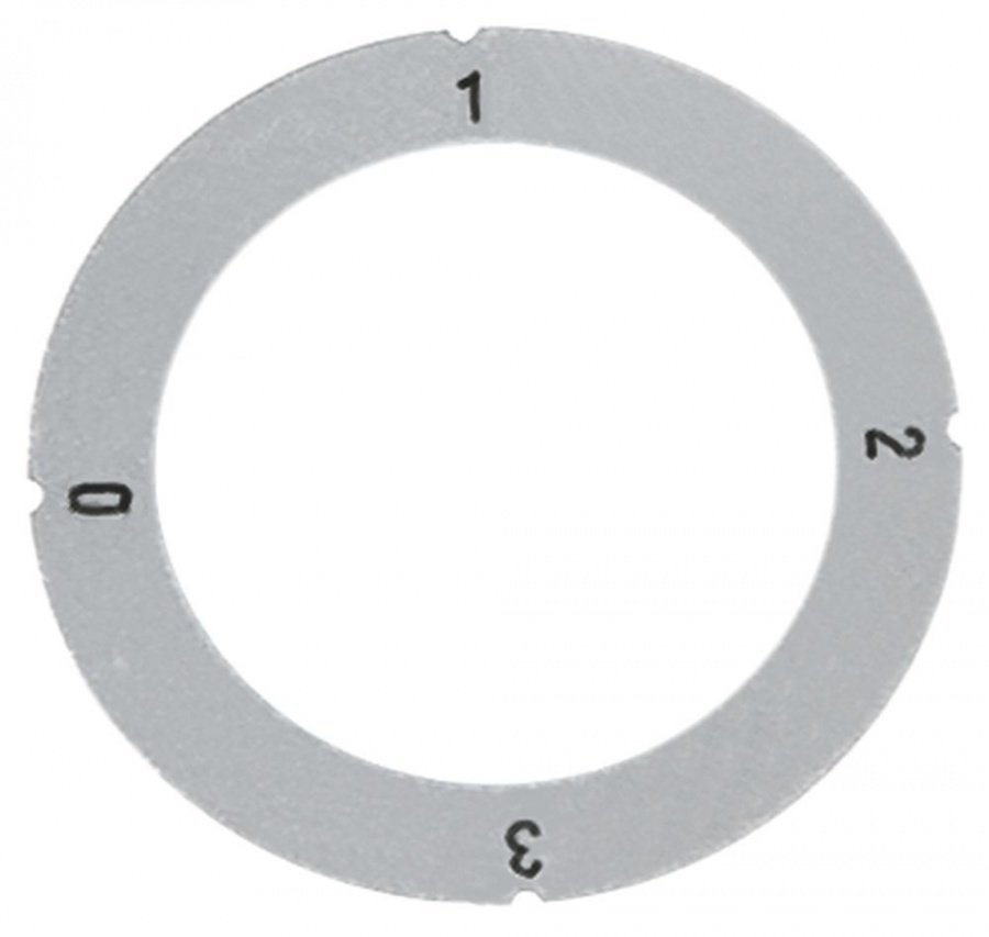 knob dial plate symbol swith 4-position silver - Code 110571