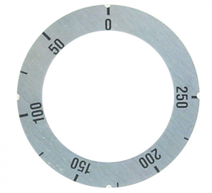 knob dial plate symbol thermostat t.max. 250°C - Code 110573