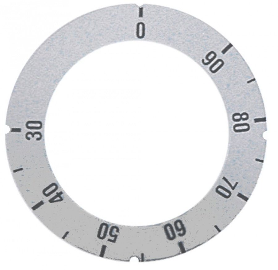 knob dial plate symbol thermostat t.max. 90°C - Code 110574