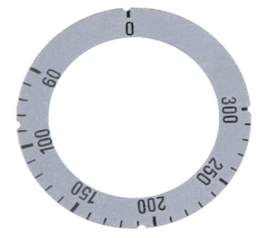 knob dial plate symbol thermostat t.max. 300°C - Code 110575