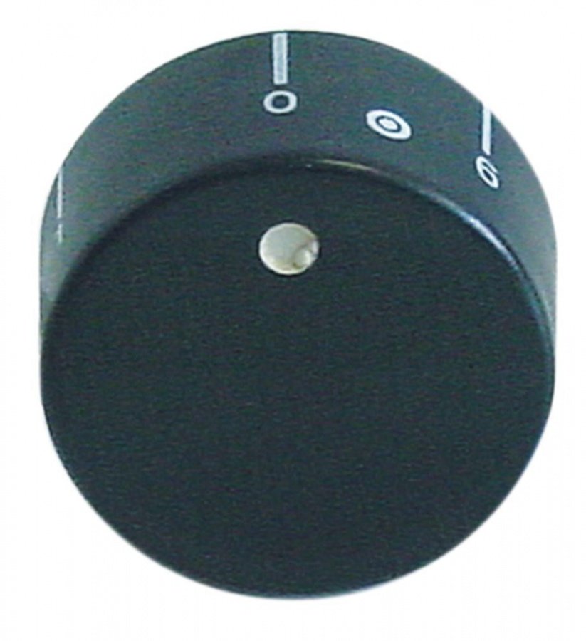 Buton pentru regulator de energie, simbol 0-6, ø 40 mm, ax ø 6x4,6 mm, tesitura stanga - 110583