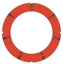 Disc autoadeziv cu simbol pentru regulator de energie 1-6, ext ø 63 mm, int ø 45,5 mm - 110584