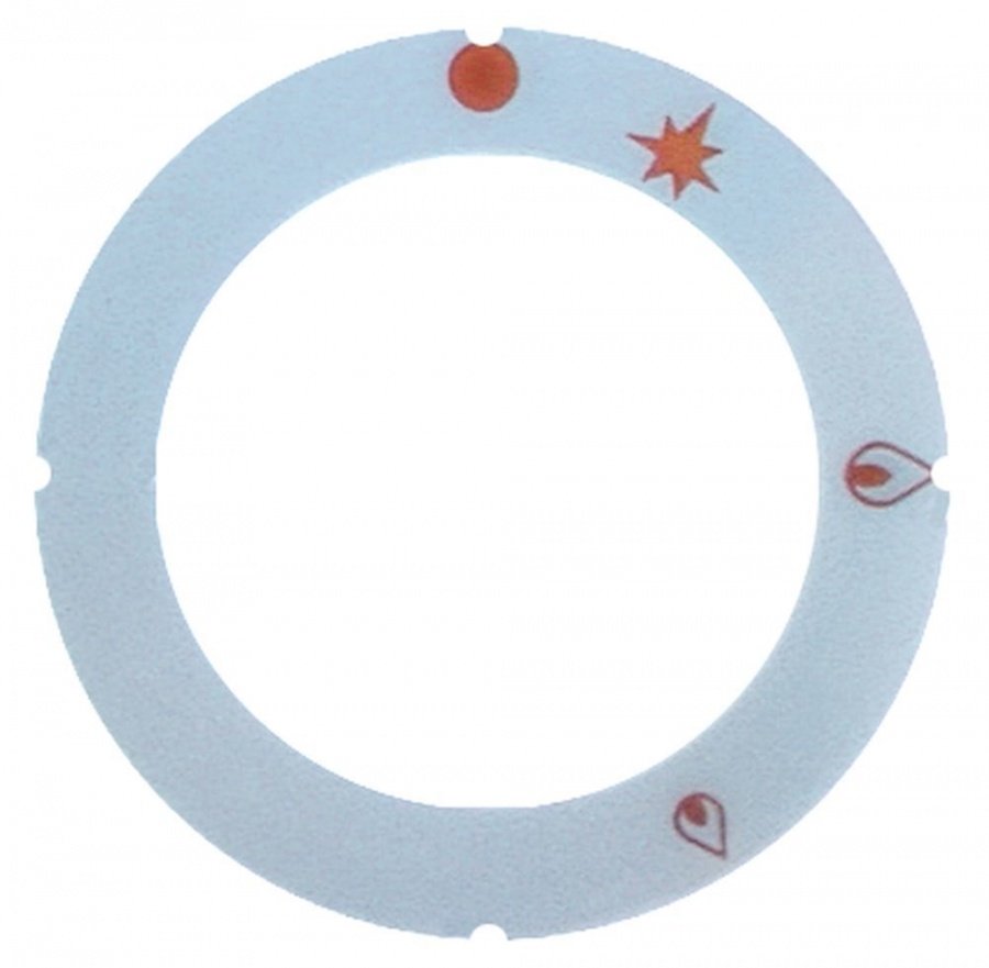 Disc autoadeziv cu simboluri ø 63 x 45,5 mm, pentru robinet de gaz PEL 21 - 110593