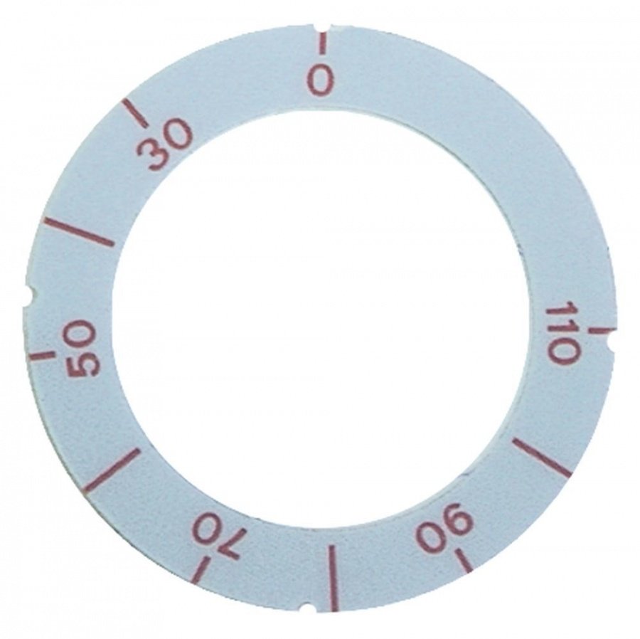 knob dial plate symbol thermostat t.max. 110°C - Code 110597