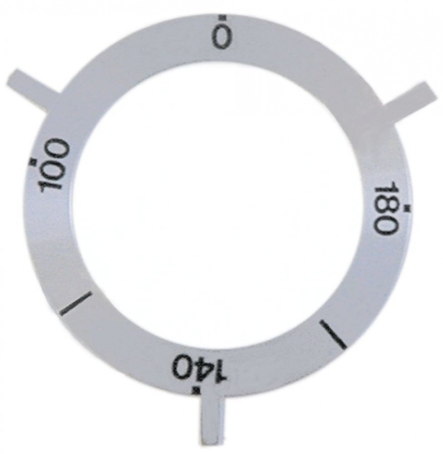 knob dial plate thermostat t.max. 180°C 100-180°C
