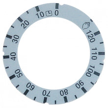 Disc autoadeziv cu simbol pentru timer 120 min si functie infinit, ext. ø 63 mm - 110646