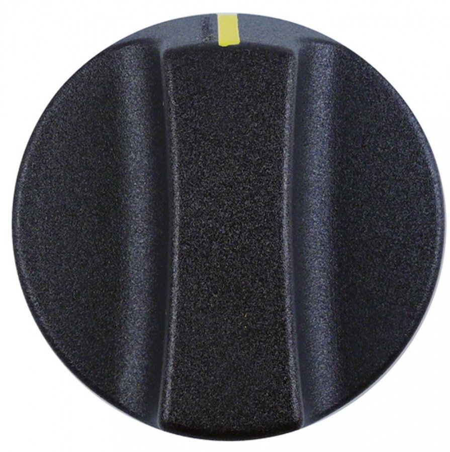 knob switch zero mark ø 50mm shaft ø 6x4,6mm shaft flat upper black