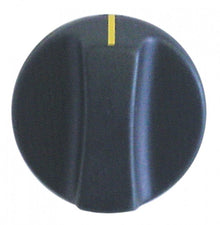 knob switch zero mark ø 50mm shaft ø 8x6,5mm shaft flat right black