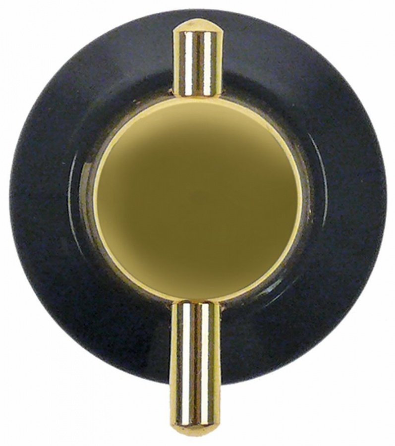 knob switch zero mark ø 40mm shaft ø 6x4,6mm shaft flat bottom black