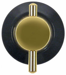 knob switch zero mark ø 40mm shaft ø 6x4,6mm shaft flat bottom black