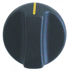 knob switch zero mark ø 50mm shaft ø 8x7mm shaft flat left black