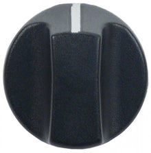 knob switch zero mark ø 40mm shaft ø 6x4,6mm shaft flat bottom black