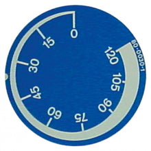knob dial plate time 120min ED ø 45mm blue