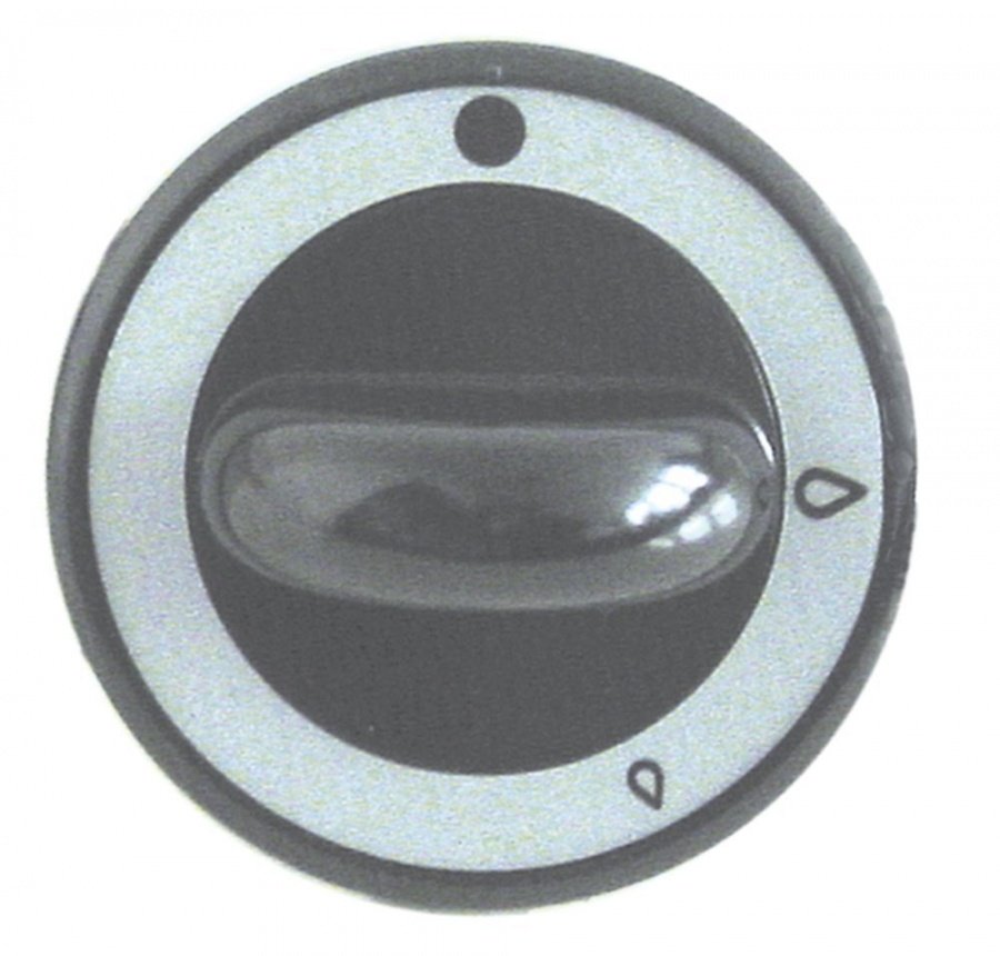 Buton negru ø 62 mm, ax ø 8x6,5 mm, fara steluta aprindere, Modular 612.000.00 - 110672