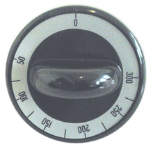 Buton pentru termostat t.max. 300°C, ø 62 mm, ax ø 6x4,6 mm, tesitura ax sus - 110685