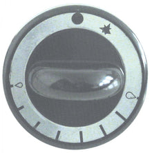 knob gas thermostat ø 62mm shaft ø 8x6,5mm shaft flat upper black