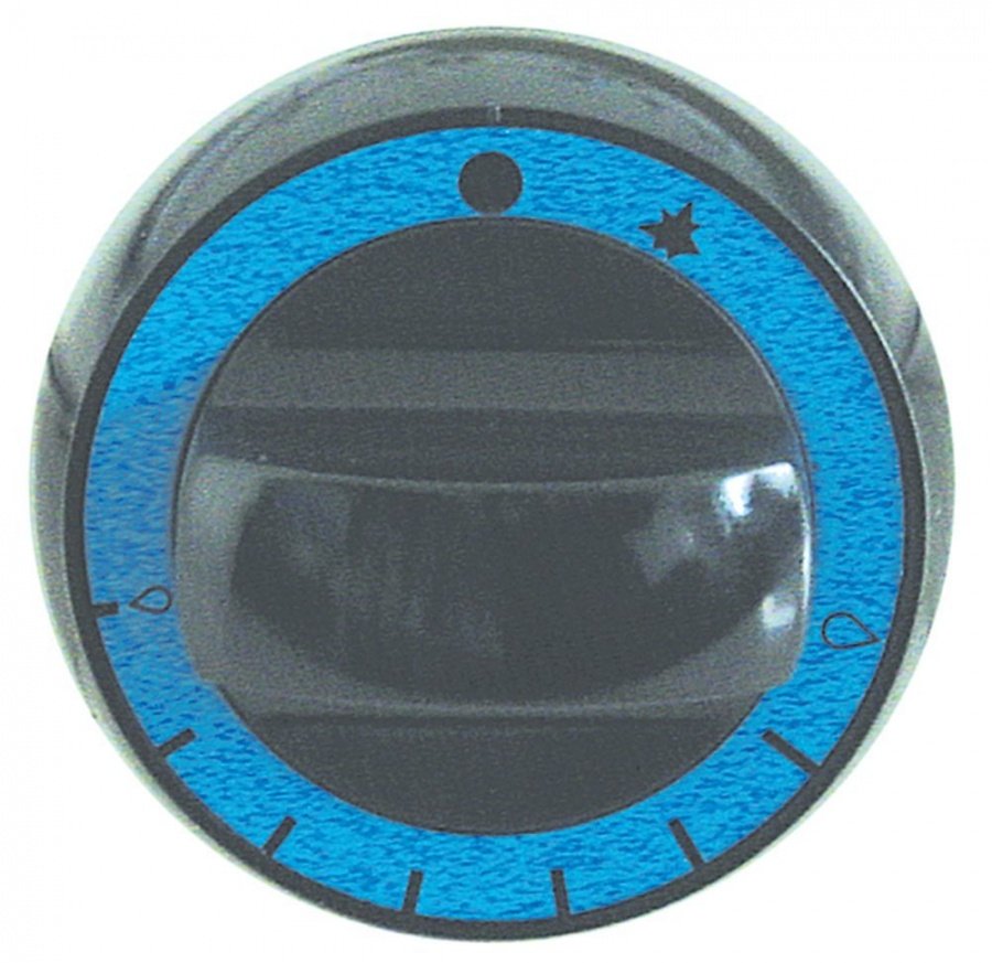 knob gas thermostat ø 72mm shaft ø 8x6,5mm shaft flat upper black