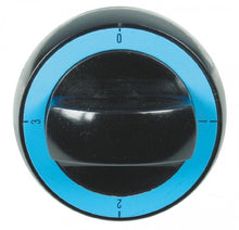knob switch 4-position ø 72mm shaft ø 6x4,6mm shaft flat upper black