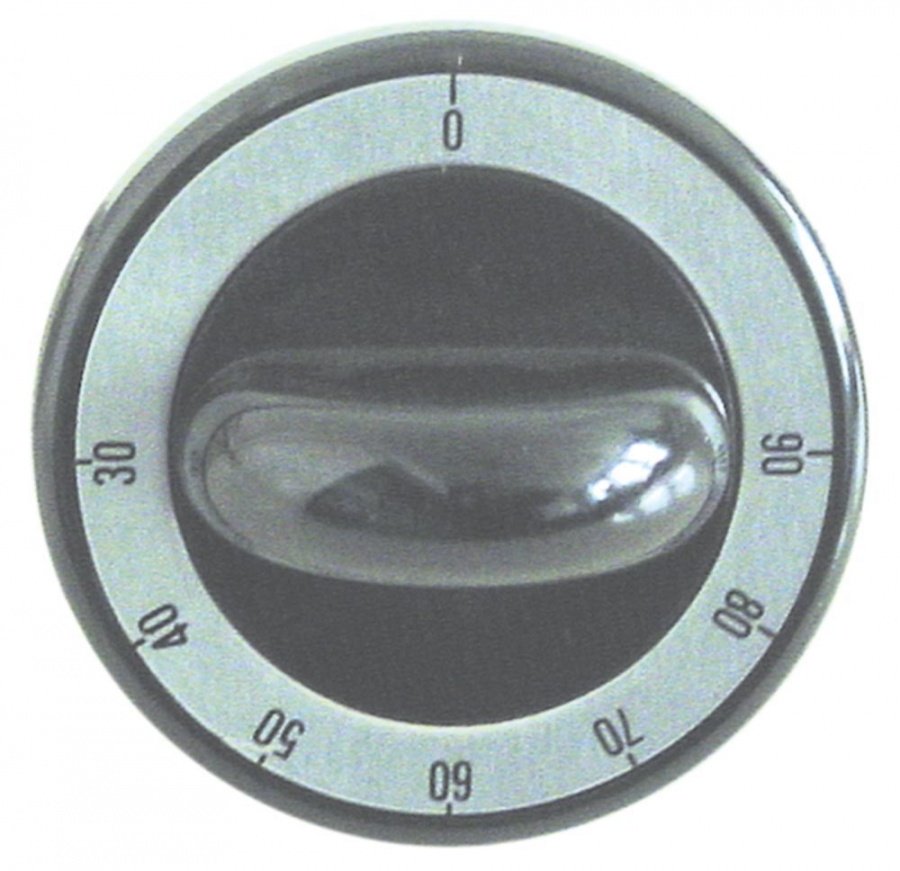 Buton termostat 30-90°C, ø 62 mm, ax ø 6x4,6 mm, cu tesitura sus - 110694