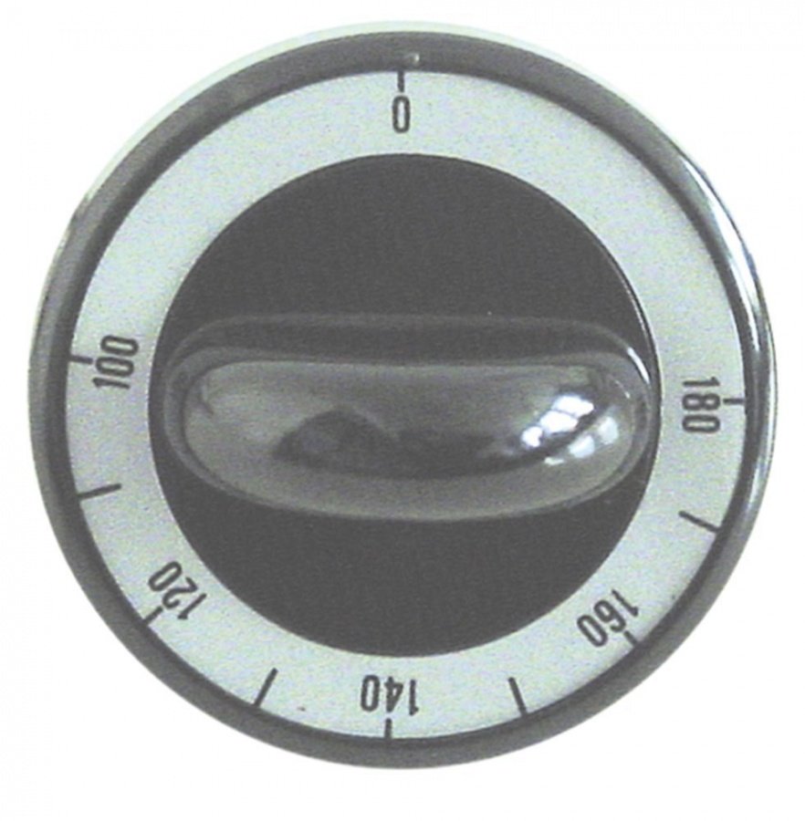 Buton pentru termostat 180°C, ø 62 mm, ax ø 6x4,6 mm - 110699
