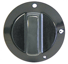 knob gas tap without ignition flame ø 60mm shaft ø 8x6,5mm shaft flat bottom black