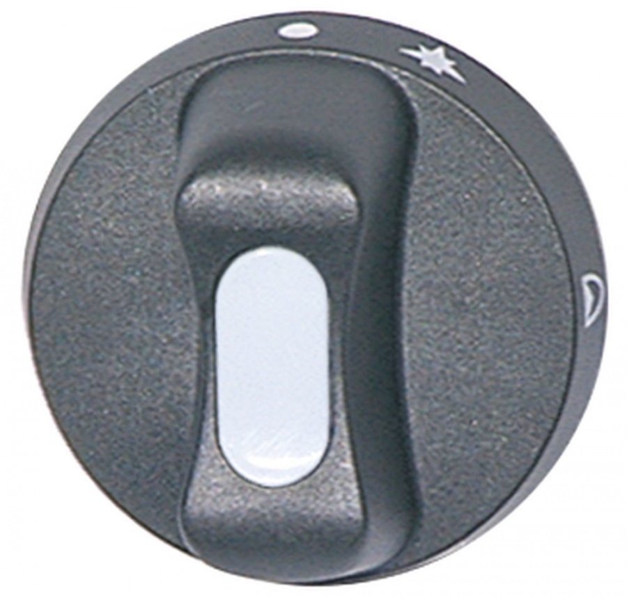 Buton robinet de gaz Silko ø 65 mm, ax ø 10x8 mm, tesitura jos - 110729