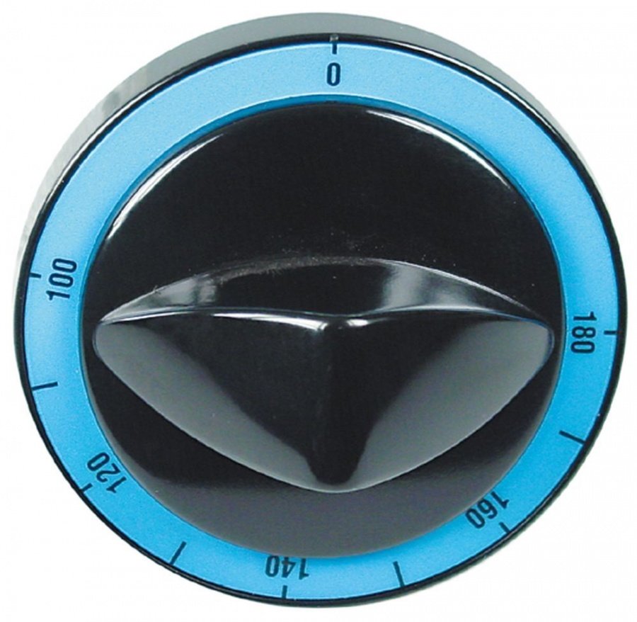 Buton termostat friteuza ø 82mm, 100-180°C, ax ø6x4,6mm, tesitura sus - 110733