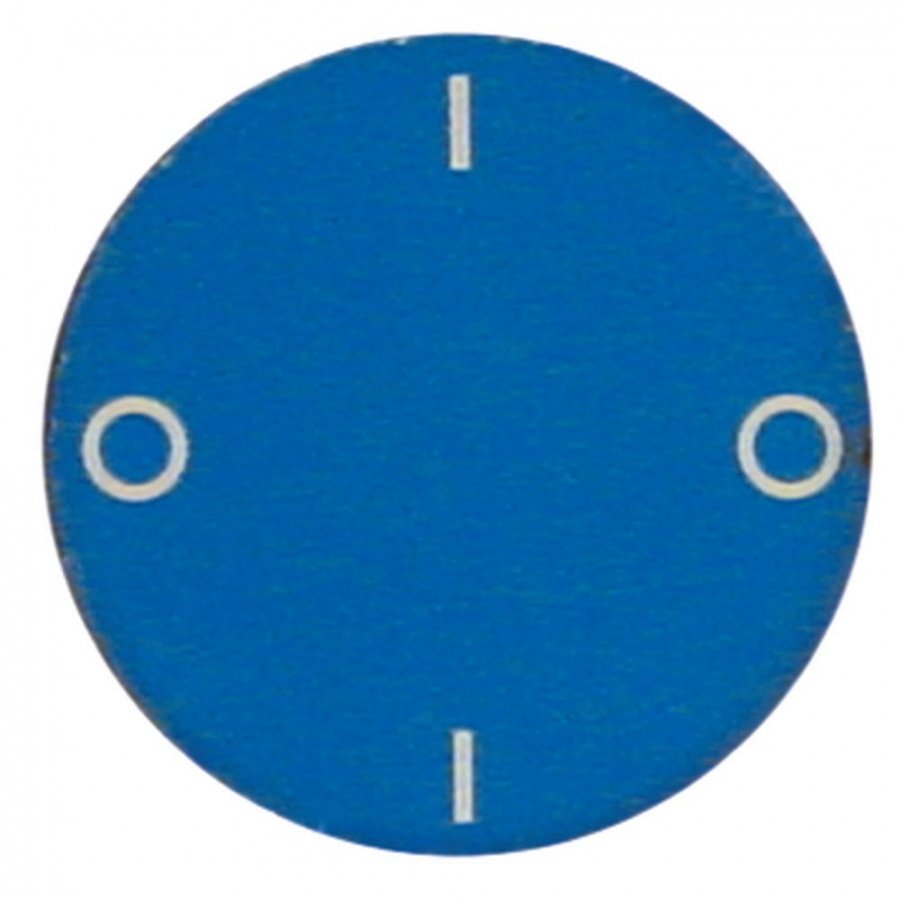 knob dial plate switch 0-1-0-1 ED ø 45mm blue
