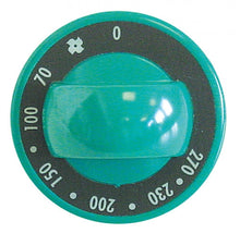 knob oven ø 70mm shaft ø 6x4,6mm shaft flat upper green