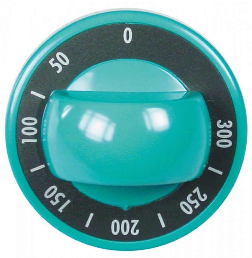 Buton temperatura 50-300°C, ø 70 mm, ax ø 6 x 4,6 mm, cu tesitura sus - 110796