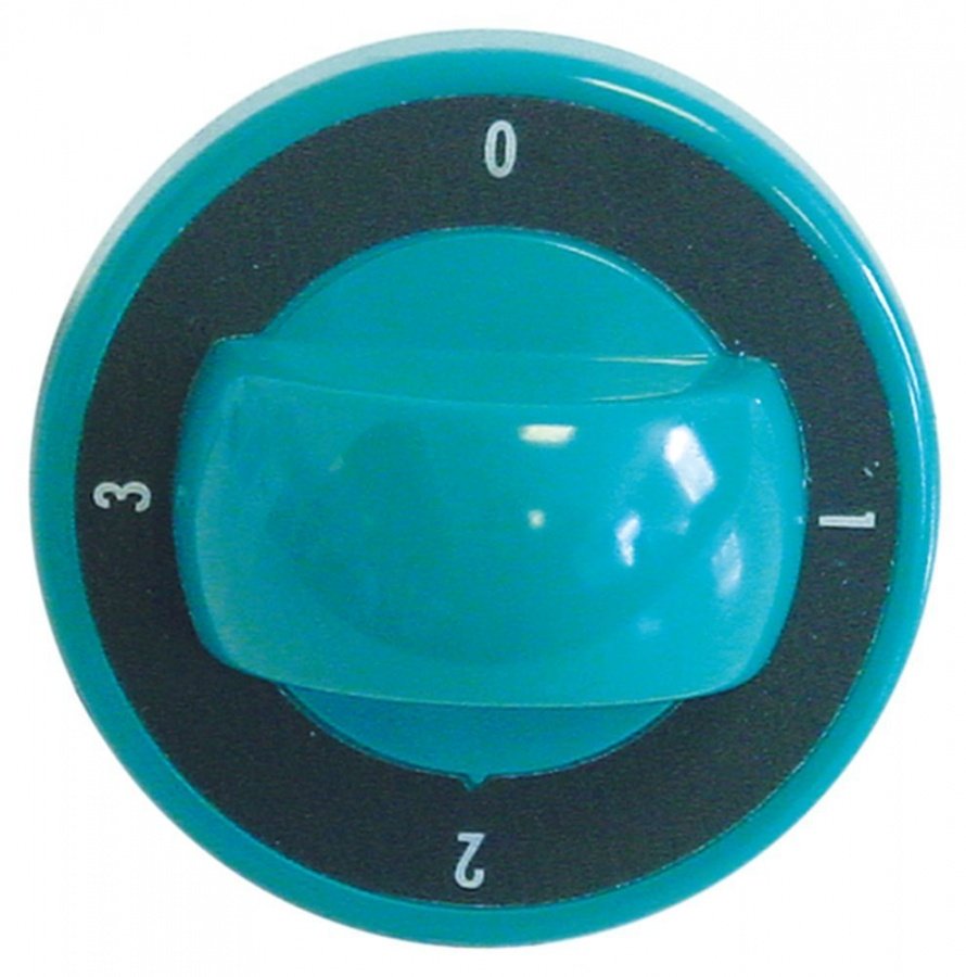 knob switch 4-position ø 70mm shaft ø 6x4,6mm shaft flat upper green