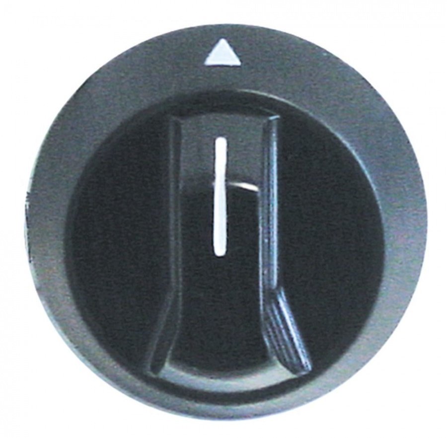 knob switch zero mark ø 54mm shaft ø 6x4,6mm shaft flat upper black