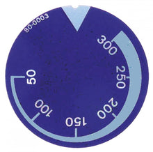 knob dial plate thermostat t.max. 300°C ED ø 45mm blue