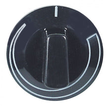 knob graduated ø 50mm shaft ø 6x4,6mm shaft flat upper black