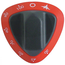 knob gas thermostat t.max. 100°C 30-100°C ø 77mm shaft ø 8x6,5mm shaft flat upper red