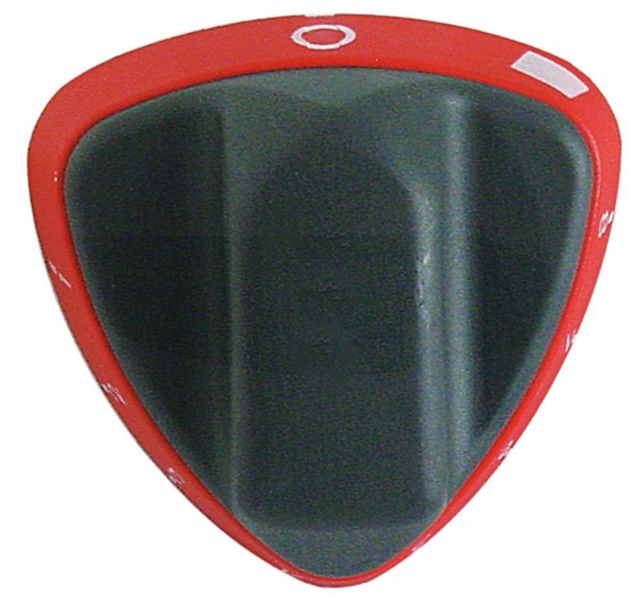 knob energy regulators 1-8 shaft ø 6x4,6mm shaft flat upper red