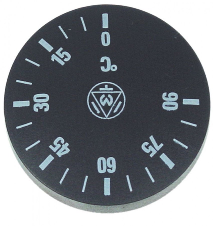 Buton termostat 0-90°C, diametru ø 42 mm - 110949