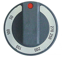 knob thermostat t.max. 270°C ø 65 mm shaft ø 6x4.6mm shaft flat upper black