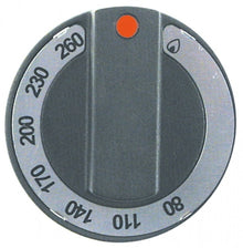knob gas thermostat t.max. 260°C 80-200°C ø 65mm shaft ø 10x8mm shaft flat upper black