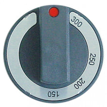 knob thermostat t.max. 300°C ø 65mm shaft ø 6x4,6mm shaft flat upper black