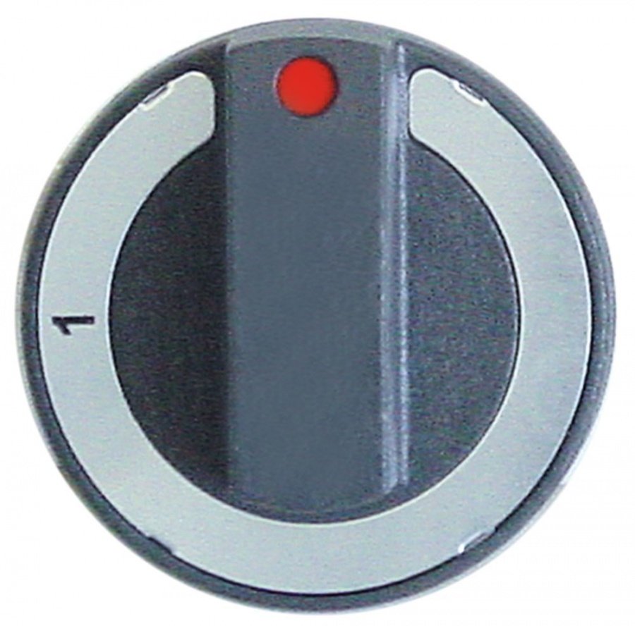 knob switch 0-1 ø 65mm shaft ø 6x4,6mm shaft flat upper black