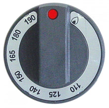 knob gas thermostat t.max. 190°C 110-190°C ø 65mm shaft ø 10x8mm shaft flat upper black