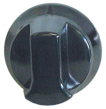 knob switch zero mark ø 57mm shaft ø 6x4,6mm shaft flat upper black