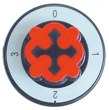 knob switch 4-position ø 70mm shaft ø 6x4,6mm shaft flat upper black