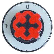 knob switch 0-1 ø 70mm shaft ø 6x4,6mm shaft flat upper black