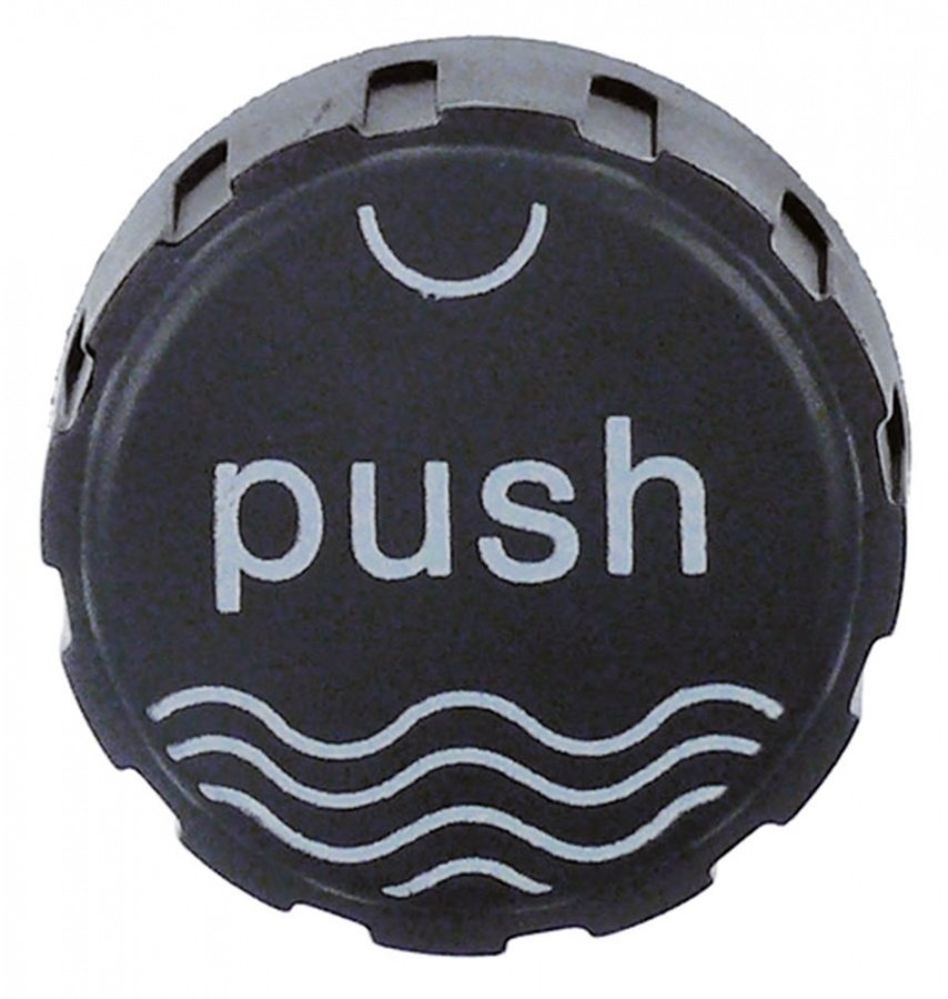 knob symbol PUSH ø 36mm shaft ø 6mm - Code 111015